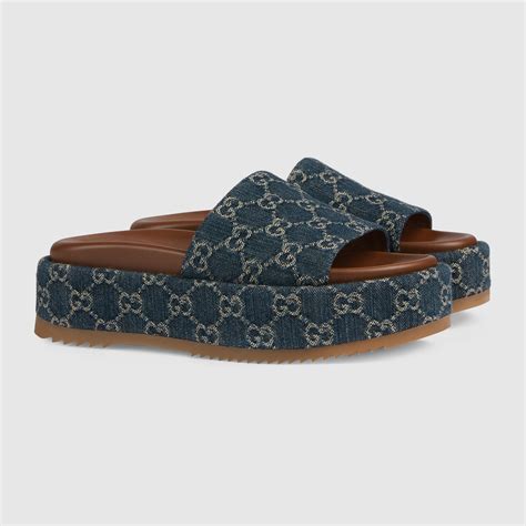 denim gucci sandal|sandal Gucci original.